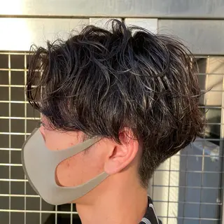 ショート パーマ メンズ 【メンズ縮毛矯正】 田中秀斗のヘアスタイル