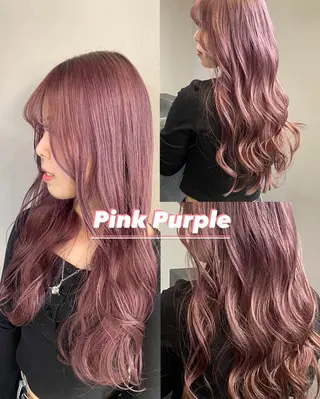 ロング カラー 韓国風・透明感カラー 💫ami💫のヘアスタイル