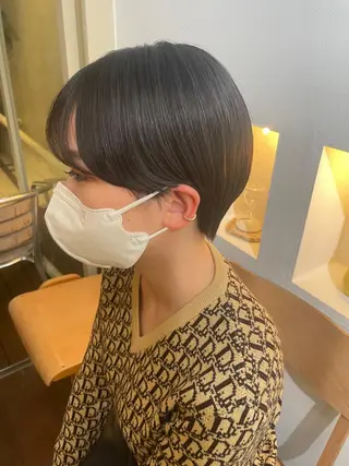 ショート 抜け感ボブ×パーマ |kazaneのヘアスタイル