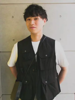 ショート パーマ メンズ 原宿↔︎浦和　美容師 折笠　亮のヘアスタイル