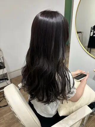 ロング カラー Risa🐈‍⬛/ グレージュ/透明感のヘアスタイル