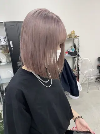 ミディアム カラー 江坂エリア最安値◎ ブリーチ*土田のヘアスタイル