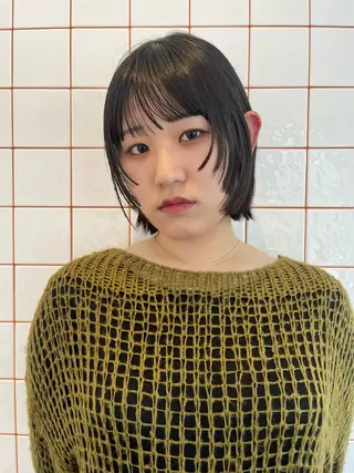 ショート カラー ムード造るハイトーン ケアブリーチ/ユウキのヘアスタイル