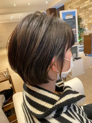 ショート 鈴木/ヘアアレンジ/ カット/グレイカラーのヘアスタイル