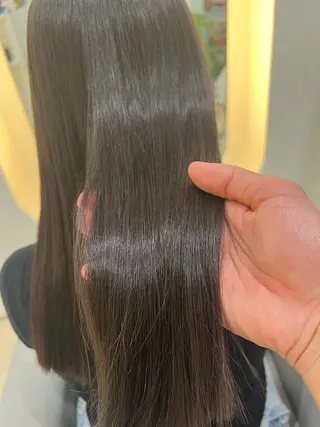 ミディアム カラー パーマ 堀井 凌平のヘアスタイル