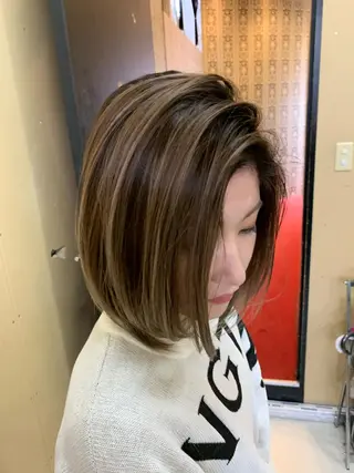 ミディアム カラー EARTH石巻店 尾形  裕のヘアスタイル