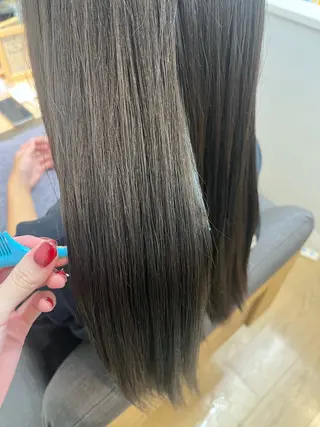ロング Kasahara Akariのヘアスタイル