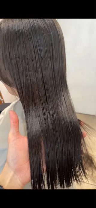 セミロング カラー 赤み消しカラー/ ナチュラル/トモキのヘアスタイル