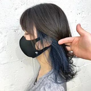 ミディアム カラー ムラヨシ ショータのヘアスタイル