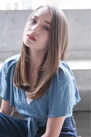 ロング ダブルカラー🤍 髪質改善／原島のヘアスタイル