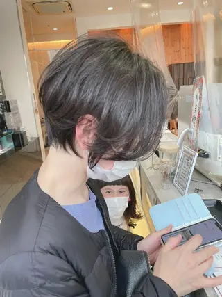 ショート カラー TLUUS所属・髪質改善:クロスパー マ特化型⭐中西雄大✂のヘアスタイル