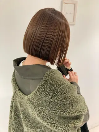ショート nono/パーマ /顔まわりカット🐈のヘアスタイル