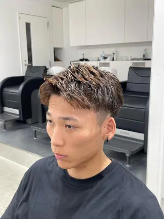 ショート パーマ メンズ SENTA✨メンズ パーマ✨fifth栄のヘアスタイル