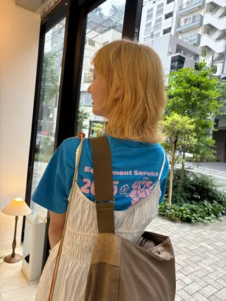 ミディアム カラー eri kinjoのヘアスタイル
