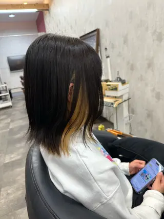 ミディアム 森本 倭のヘアスタイル