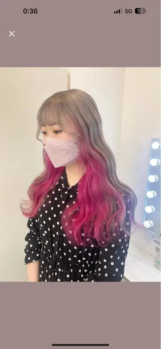 ロング カラー 💋ハイトーンデザイ ンヘア💋A'nyuのヘアスタイル