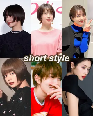 ショート 工藤 璃乃 /ぱつっとボブのヘアスタイル