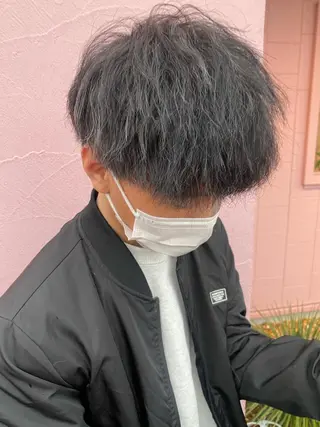 カラー パーマ メンズ 似合わせレイヤー/ Wカラー🧸こころのヘアスタイル