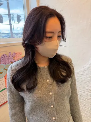 ロング 木村 彩花のヘアスタイル