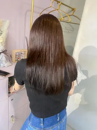 ロング カラー 前橋 姫奈のヘアスタイル