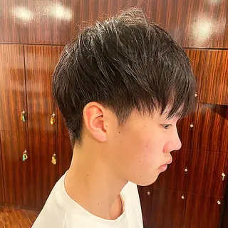 メンズ 前さこ 結衣のヘアスタイル