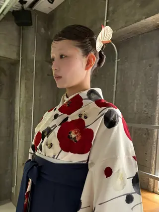 ヘアアレンジ レイヤーカット🐩 透明感カラー モカのヘアスタイル