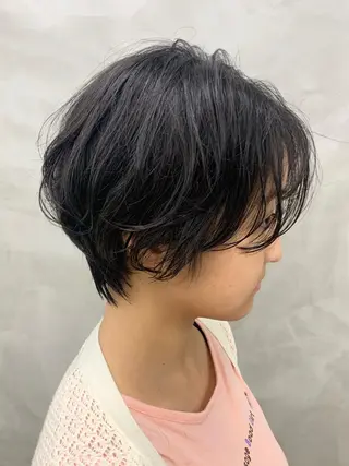 ショート 🌿似合わせ透明感 カラー松本朋幸🌿のヘアスタイル
