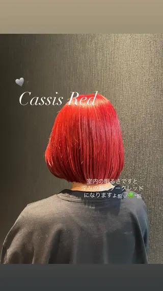 ショート カラー レイヤーカット/ フェミニン💕/鏡のヘアスタイル
