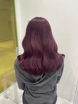 セミロング カラー 韓国風艶髪🎀 暖色カラー🤍のヘアスタイル