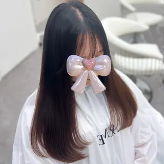 ロング うる艶カラー×韓国 ヘア/Yumi🎀のヘアスタイル