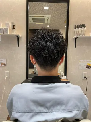 ショート パーマ メンズ 本店店長☆ 前原海翔のヘアスタイル