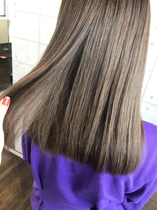セミロング カラー 烏丸韓国ヘア🇰🇷 ayaka🎀のヘアスタイル