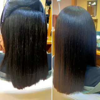 ミディアム 山木 裕子のヘアスタイル