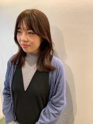 ロング カラー SAKINO. ベージュカラーのヘアスタイル