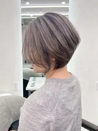 ショート カラー 髪質改善ストレート髪 質改善カラー特化中崎のヘアスタイル