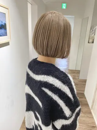 ミディアム カラー ハイライト⭐️上野 高広のヘアスタイル