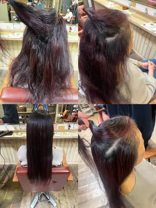 ロング 臺 佳連のヘアスタイル