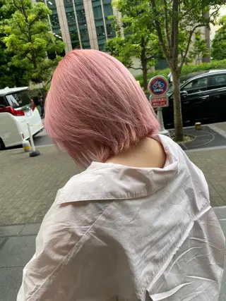 ミディアム カラー Lolonois梅田 スタッフのヘアスタイル