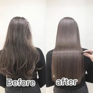 ロング ayaka 縮毛矯正レイヤーのヘアスタイル
