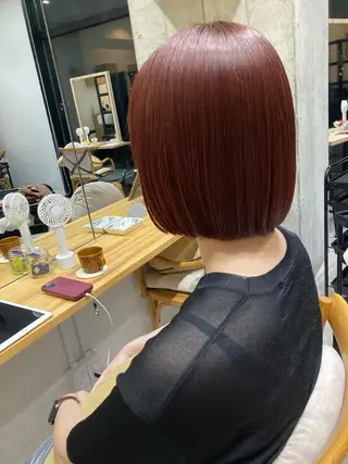 ショート ✨色持ちの良い艶 カラー✨蟹江真世のヘアスタイル