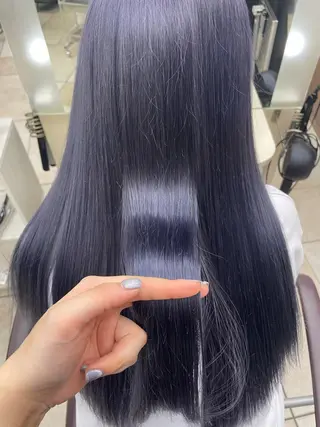 ロング カラー うるツヤハイトーン/ レイヤー⟡mayuのヘアスタイル