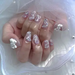 ネイル パーツ全部¥110 サロンミミのネイルデザイン