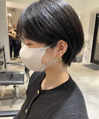 ショート 透明感カラー/似合わ せカット/大島実加永のヘアスタイル