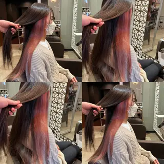 ロング カラー 髪質改善･縮毛矯正 特化･ユウシンのヘアスタイル