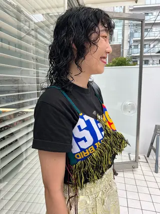 ミディアム パーマ eri kinjoのヘアスタイル