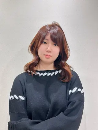 ミディアム hiyori🎀 トレンドレイヤーのヘアスタイル