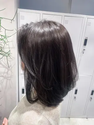ミディアム 透明感カラー✨艶髪 制作🌱山根あゆみのヘアスタイル