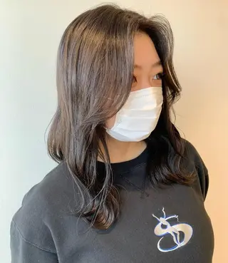 ミディアム カラー ヘアアレンジ ayumi🌈 インナーカラー🌈のヘアスタイル