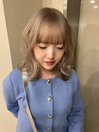ミディアム hair&eye🎀 /momoKaのヘアスタイル