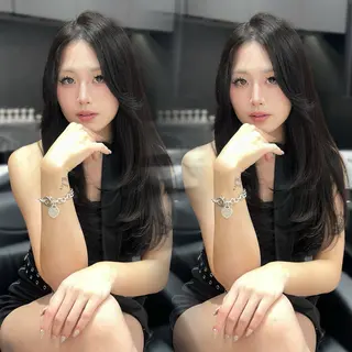 ロング 🎀Ami/新宿/レ イヤー/韓国ヘア🎀のヘアスタイル